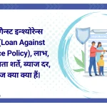 लोन अगैन्स्ट इन्श्योरेन्स पॉलिसी (Loan Against Insurance Policy)
