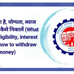 ईपीएफ क्या है, योग्यता, ब्याज दर, और पैसे कैसे निकालें (What is EPFO, eligibility, interest rate, and how to withdraw money)